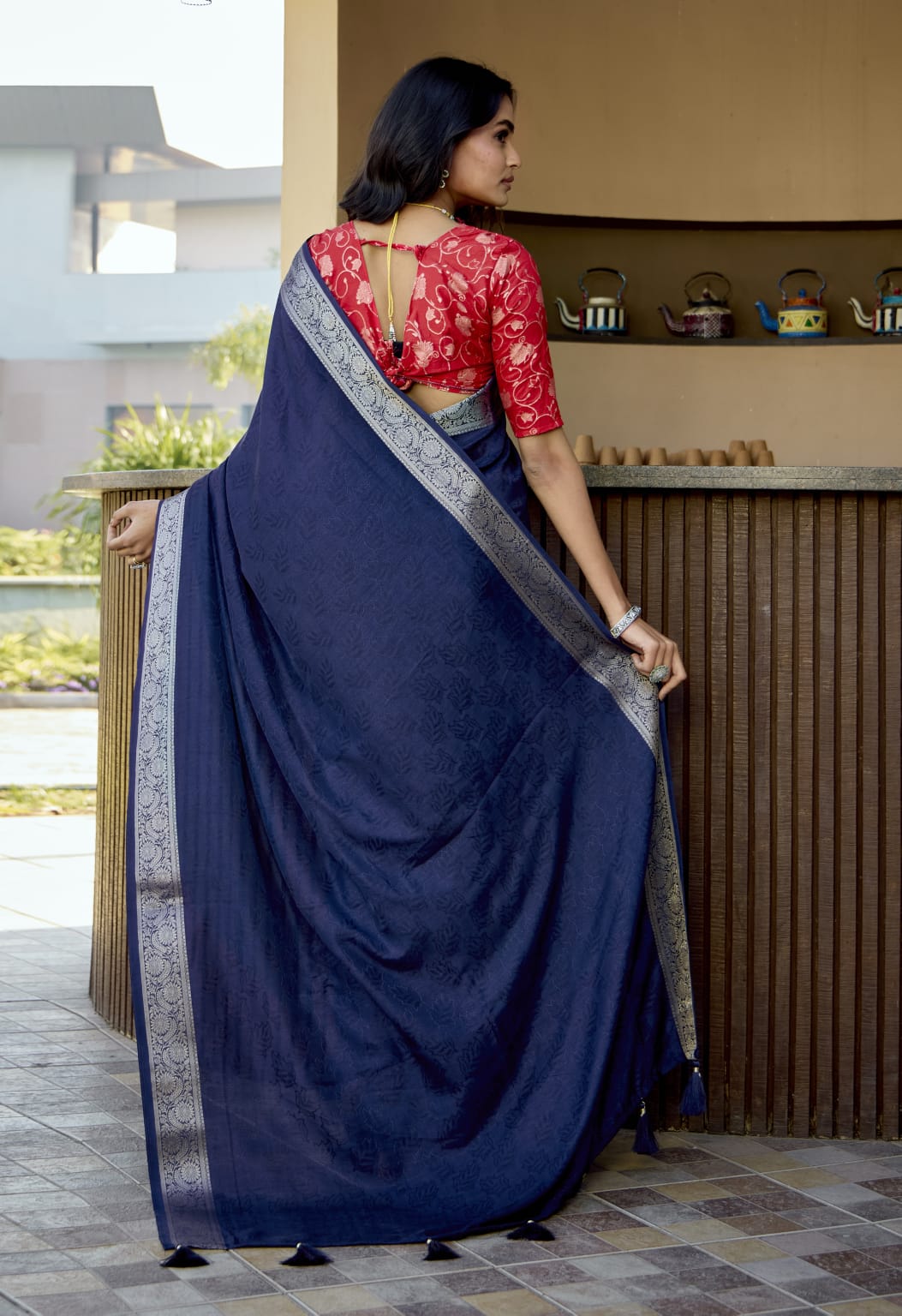 By Latest Saree in Rich Dola Silk Fabric With Festive Wear