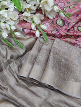 By Graceful Kalamkari Cotton Silk with Zari Finish Saree