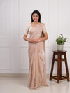  Organza Bollywood Style With Cutdana tari Work Saree in cream colour