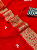 By New Beautiful HO Silk Bollywood Style With CutdanaGotapatti Saree