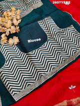 By New Beautiful HO Silk Bollywood Style With CutdanaGotapatti Saree