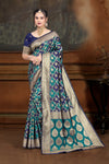 By New Latest Dola silk Banarasi Style with Zari Weaving Saree