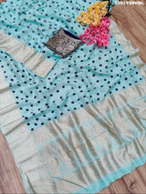 ByNew LaunchChinon Bandhani Style with Zari Border Work Saree