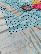 ByNew LaunchChinon Bandhani Style with Zari Border Work Saree