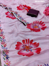 New Launch Tissue Silk Printed Style With Siroski Dimond Work Saree
