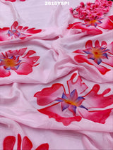 New Launch Tissue Silk Printed Style With Siroski Dimond Work Saree