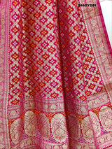 KcPc New Latest Georgette Bandhani Style With Zari weaving Work Dupatta MOH