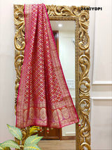 KcPc New Latest Georgette Bandhani Style With Zari weaving Work Dupatta MOH