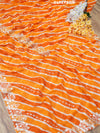 By Latest New Pure Taser Organza Leheriya With Gotapatti WorkSaree