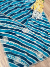 New Chinon Leheriya Style with Gotapatti Work Saree