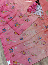 By New Launch Tissue Silk Bollywood Style With Silver Gotapatti Work Saree