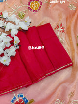 By New Launch Tissue Silk Bollywood Style With Silver Gotapatti Work Saree