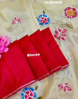 By New Launch Tissue Silk Bollywood Style With Silver Gotapatti Work Saree