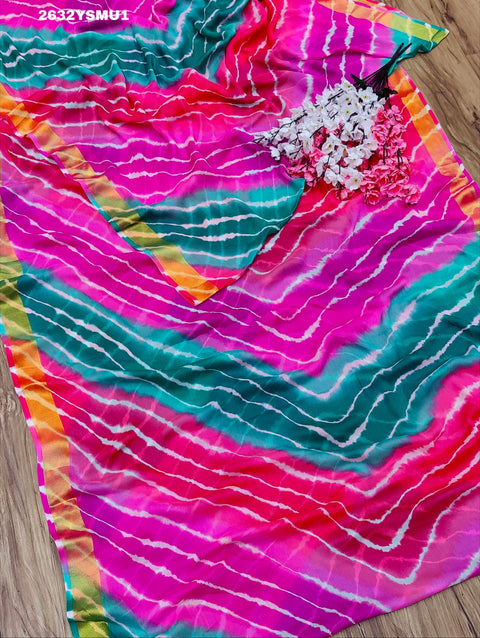 KcPc Latest New Mos Chiffon Leheriya Style Saree STL
