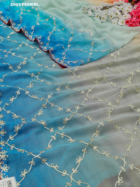 KcPc New Chiffon Bollywood Style With Gotapatti Work Saree SWA