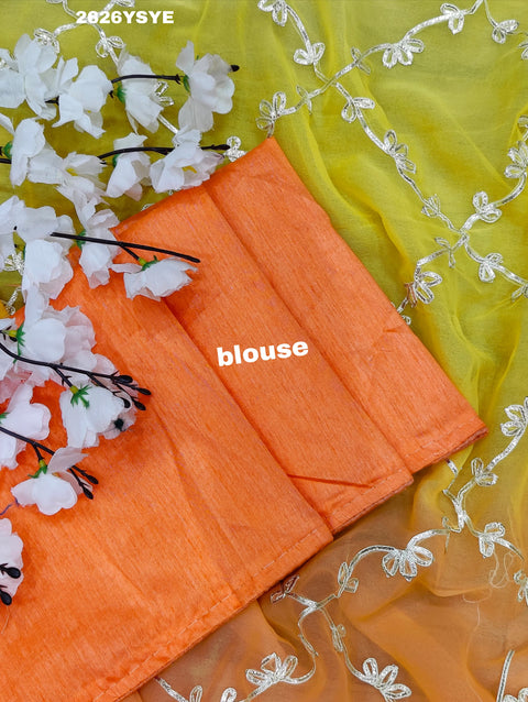 KcPc New Beaytiful  Chiffon Bollywood Style With Gotapatti Work Saree SWA