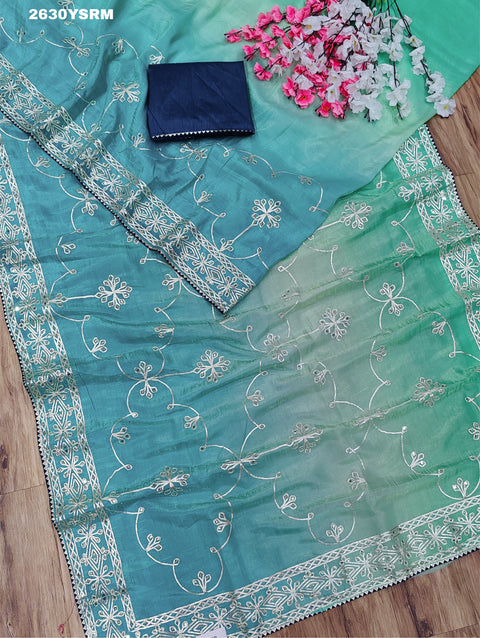 KcPc New Tissue Bollywood Style With Gotapatti Work Saree SWA