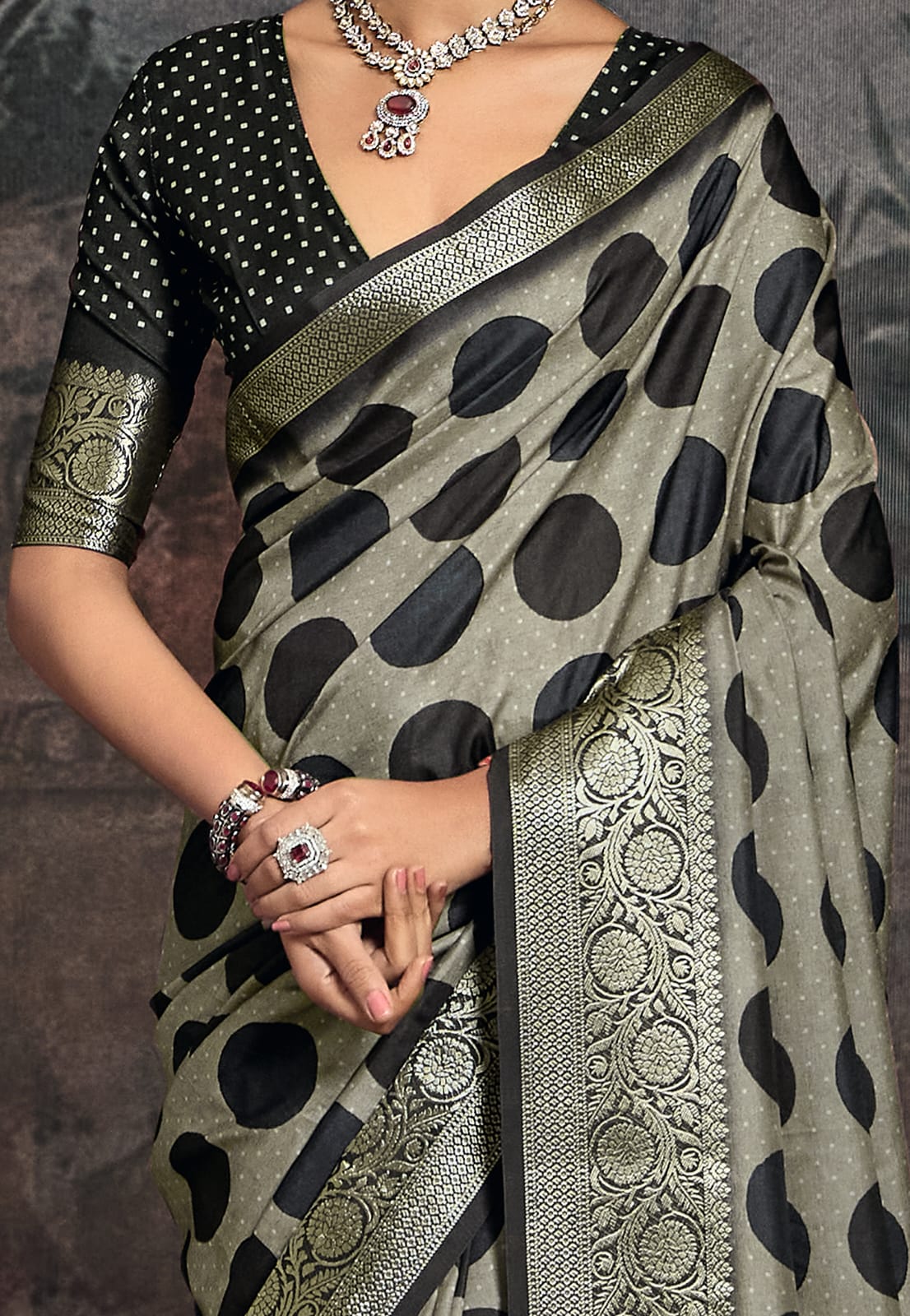 By Ajrakh Saree