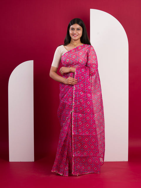KcPc Summer Special Kota Doria Saree  Rani