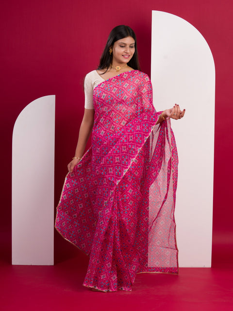 KcPc Summer Special Kota Doria Saree  Rani