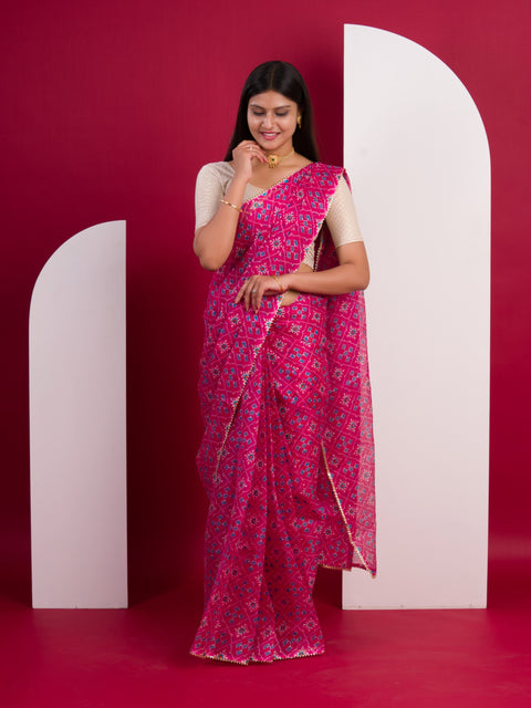 KcPc Summer Special Kota Doria Saree  Rani