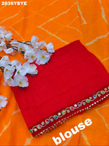 Leheriya StyleSaree With Casual Wear
