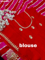 New Chinon Leheriya Style with Gotapatti Work Saree