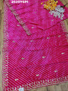 By New Dola Silk Leheriya Style with Gotapatti Work Saree