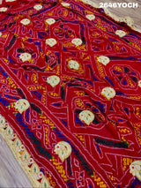 By New Ojariya Bandhani Style With Belbuti Work Odhna