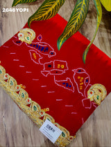 By New Latest Ojariya Bandhani Style With Belbuti Work Odhna