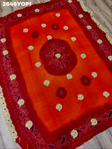 By New Latest Ojariya Bandhani Style With Belbuti Work Odhna