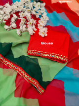 Leheriya StyleSaree With Casual Wear