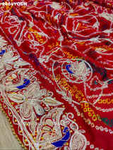 KcPc New Beautiful Ojariya Marwadi Style With Zardoji Mukesh Work Odhna SRN