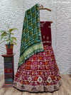  Gaji silk bandhani Style With GotaPatti work Lehanga