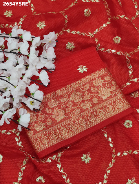 By Banarasi Saree With Traditional Wear