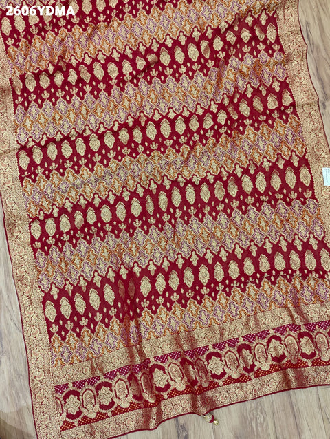 KcPc New Georgette Banarasi Style With Zari weaving Work Dupatta MOH