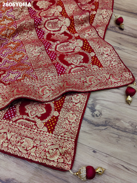 KcPc New Georgette Banarasi Style With Zari weaving Work Dupatta MOH