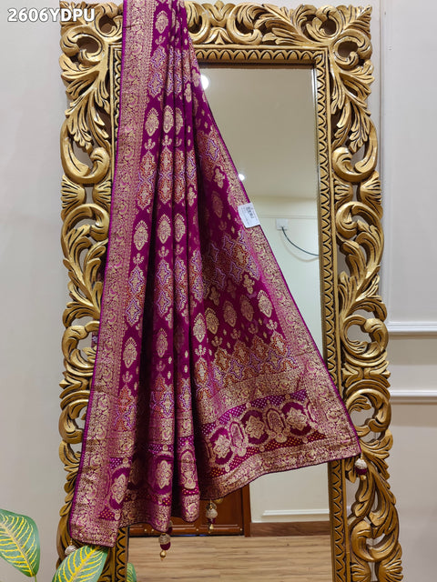 KcPc New Launch Georgette Banarasi Style With Zari weaving Work Dupatta MOH