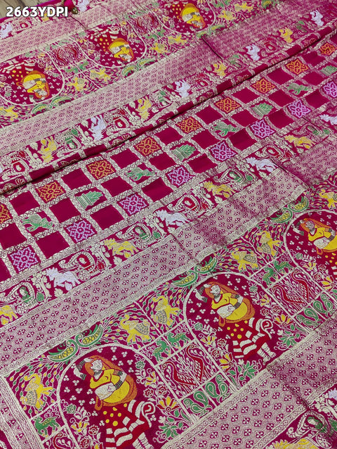 KcPc New Launch Georgette Kalamkari Style With Zari weaving Work Dupatta MOH
