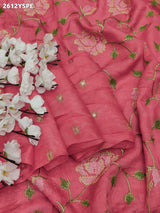 ByNew Spiceal HO Silk Banarasi Style With Kashida Work Saree