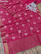 ByNew Spiceal HO Silk Banarasi Style With Kashida Work Saree
