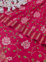 ByNew Spiceal HO Silk Banarasi Style With Kashida Work Saree