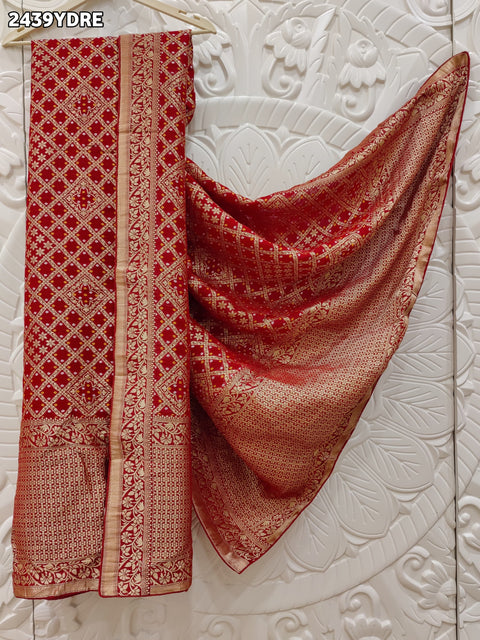 KcPc New Latest Georgette Banarasi Style With Zari weaving Work Dupatta SATISH