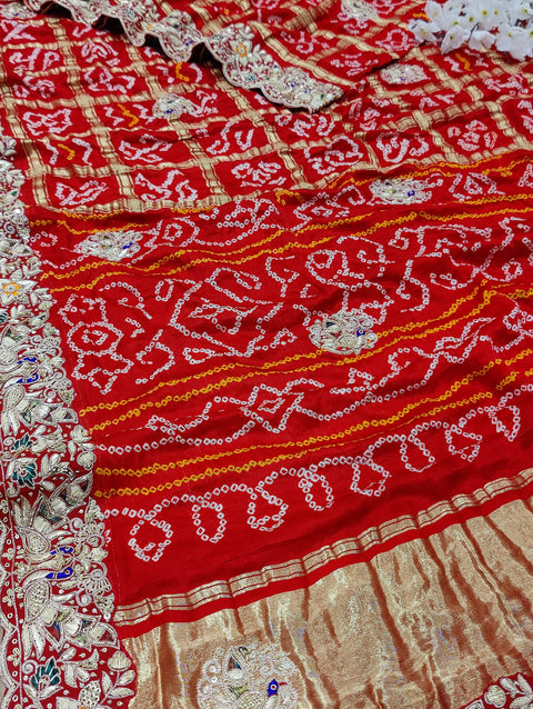 KcPc New One Special Gaji Silk Zardoji Handwork Saree MNL