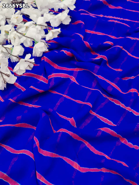 KcPc New Chiffon Leheriya Style With Casual Wear Saree KRN