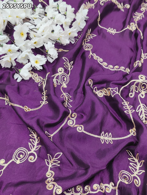 KcPc New Latest Ojariya Chinon Traditional with Aari work Saree PDM