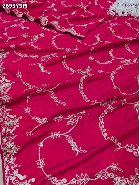 KcPc New LAunch Ojariya Chinon Traditional with Aari work Saree PDM