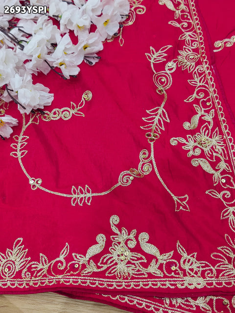 KcPc New LAunch Ojariya Chinon Traditional with Aari work Saree PDM