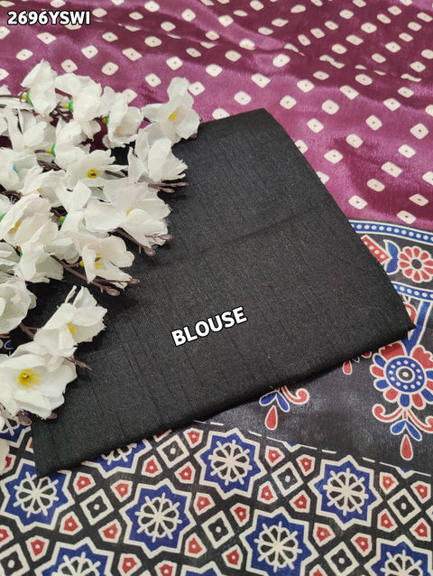 Silk Bandhani in Ajrakh Style With Office Wear Saree