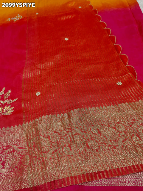 KcPc New Latest H O Silk Banarasi Style With Zardoji Work Saree AMT